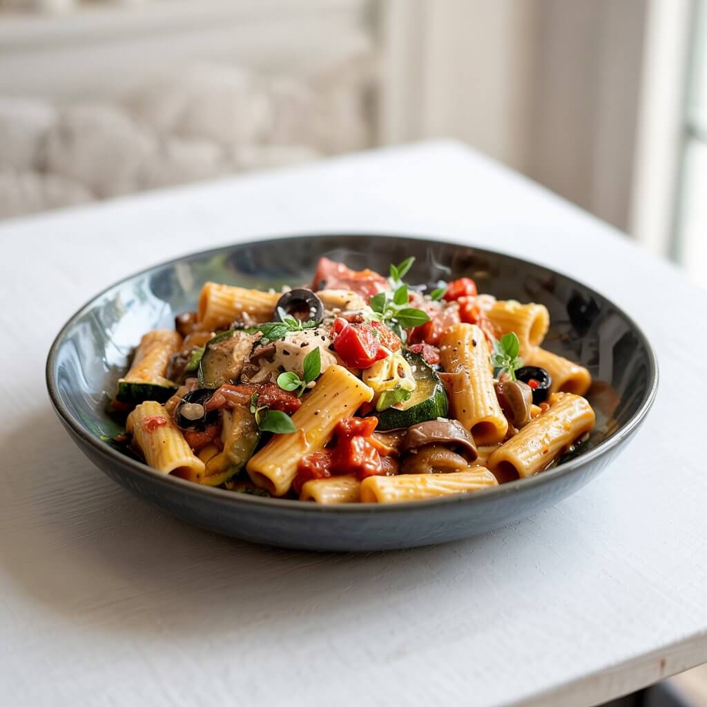 RIGATONI AL VEGETARIANE