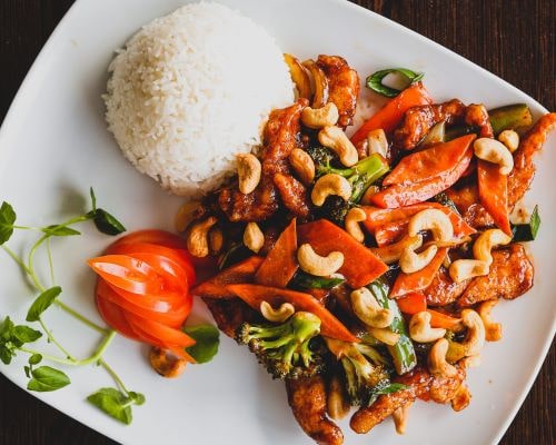 Tofu med Cashewnötter