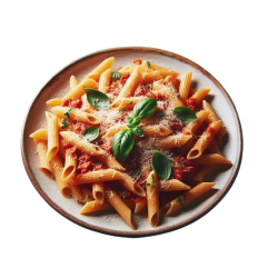 Pasta Penne Com Carne