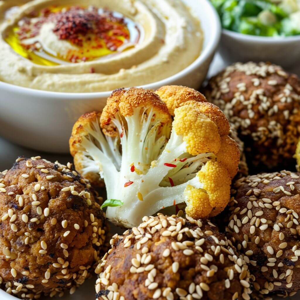 Falafel, Hummus, Blomkål