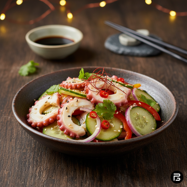 Bläckfisk sallad