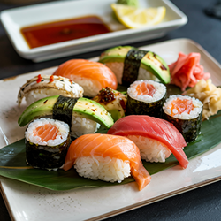 NIGIRI 10 bitar lax&avokado