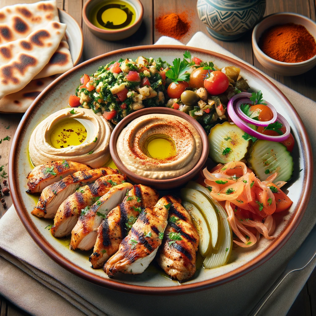 Arabi plate med Kyckling Shawarma