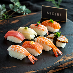 NIGIRI 10 bitar lax&räkor