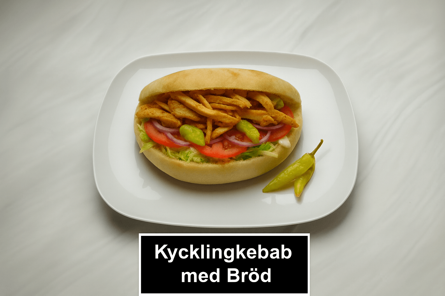 Kycklingkebab med Bröd