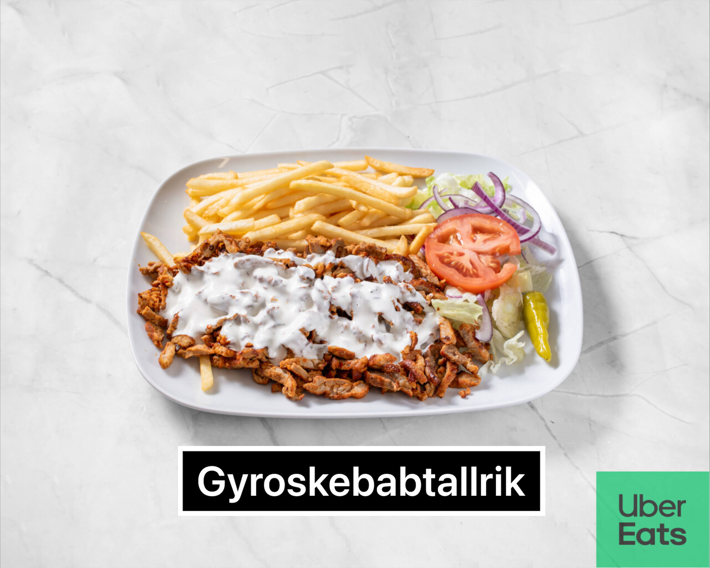 Gyroskebabtallrik