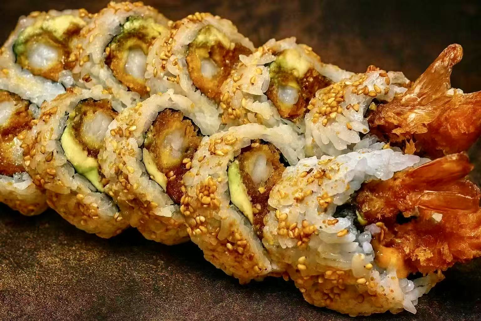 Take away Tempura rulle stor (Friterad räkor)