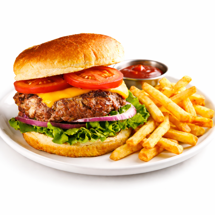 Högrevsburgare m Pommes - Prime Rib Burger