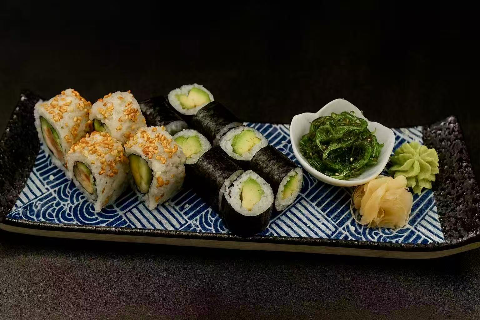 Äta här Vegetarisk Sushi Lunch