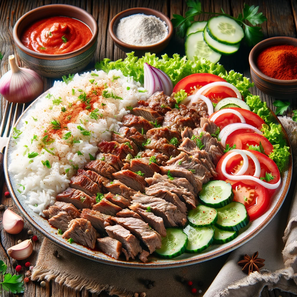 Hummusbowl Grönsaker Tallrik