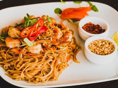 Kyckling med Pad Thai