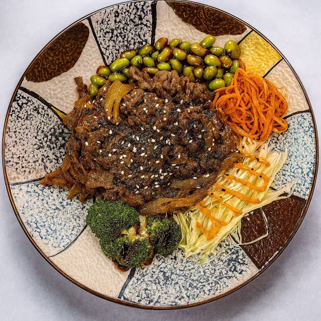 Äta här Gyudon Japansk biffskål