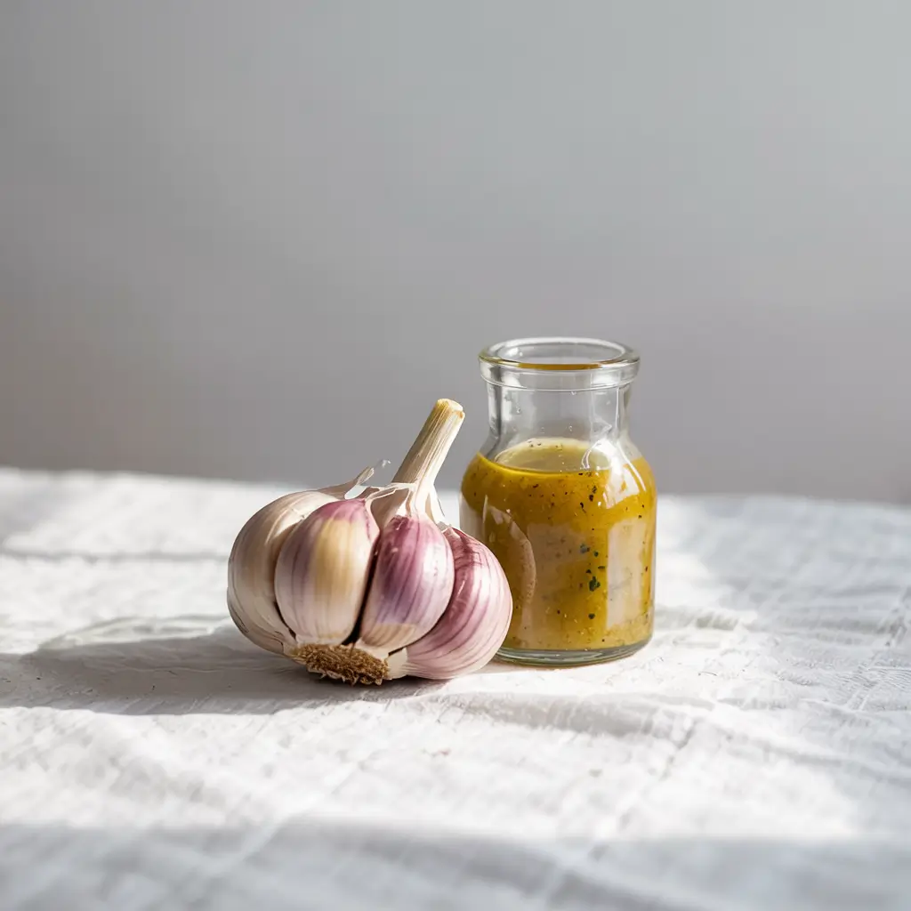 Vitlök, Olja-vinäger