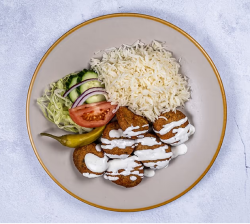 Falafeltallrik med Ris
